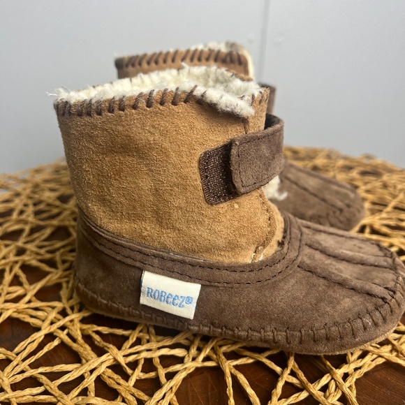 Robeez Galway Cozy Bootie Brown Size 6-12 months - Picture 4 of 8